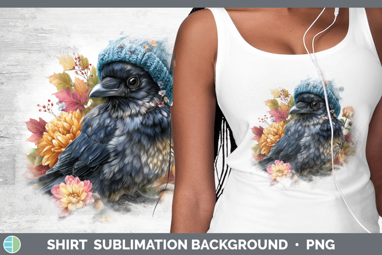 Crow Shirt Birds Knit Hat Sublimation Background Designs