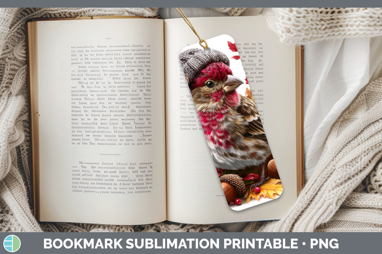 Finch Bookmark Birds Knit Hat Sublimation Printable Designs
