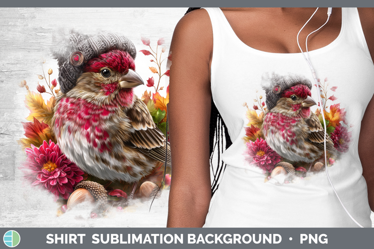 Finch Shirt Birds Knit Hat Sublimation Background Designs