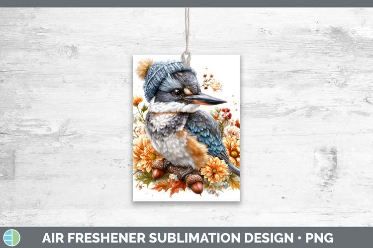 Kingfisher Air Freshener Birds Knit Hat Sublimation Car Fres