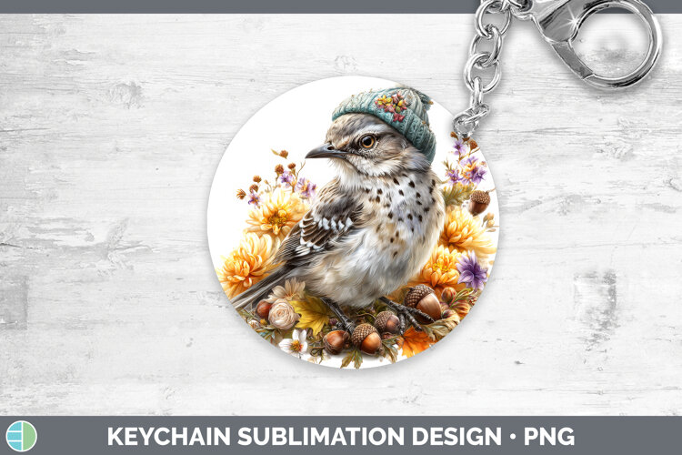 GorgeousBirds Knit Hat Keychain design.