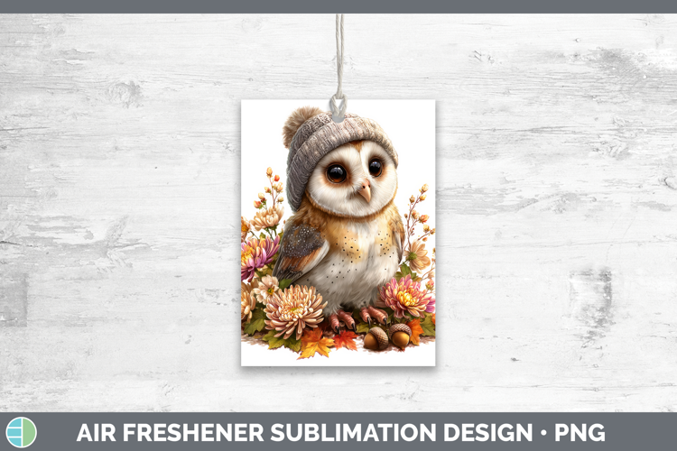 Owl Air Freshener Birds Knit Hat Sublimation Car Freshener D