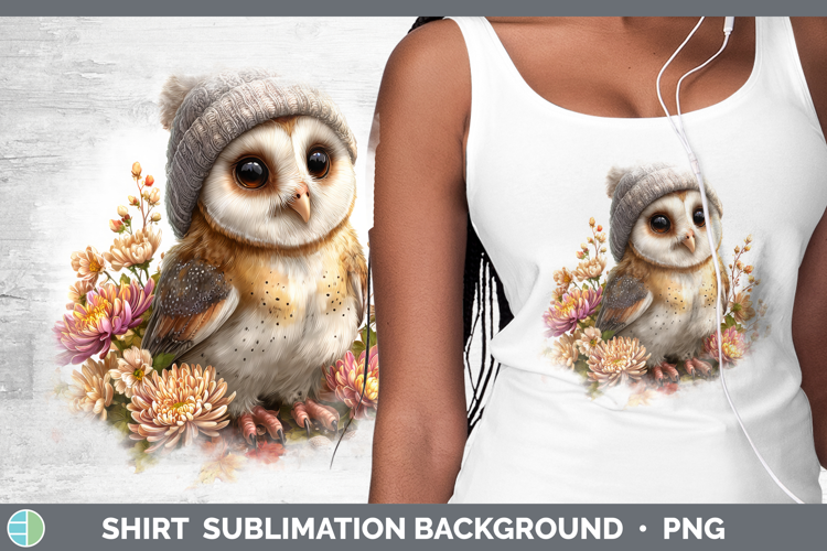Owl Shirt Birds Knit Hat Sublimation Background Designs