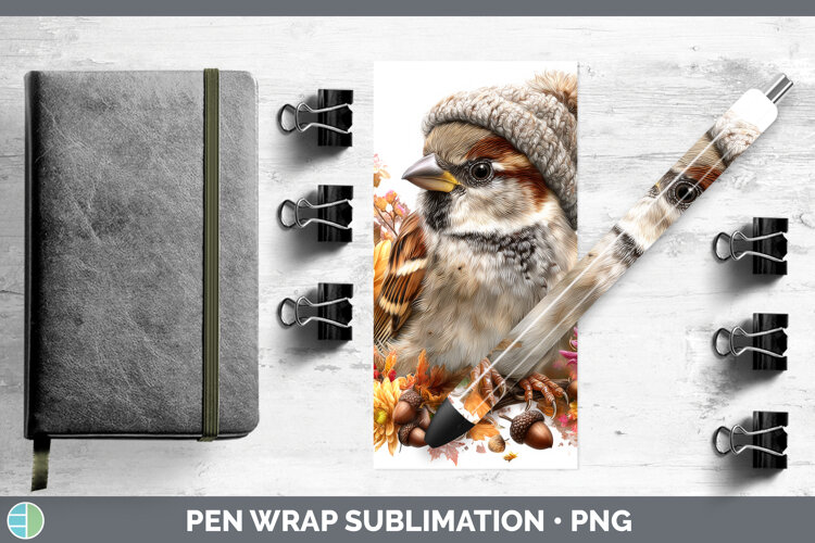 GorgeousBirds Knit Hat Pen Wrap design.