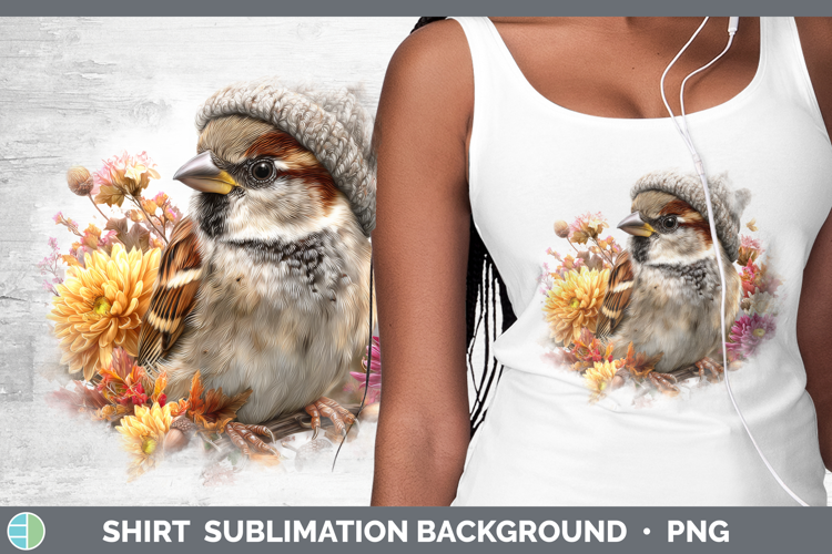 Sparrow Shirt Birds Knit Hat Sublimation Background Designs