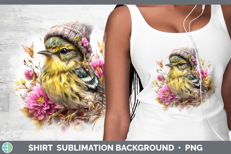 Warbler Shirt Birds Knit Hat Sublimation Background Designs