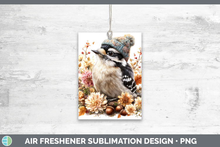 Woodpecker Air Freshener Birds Knit Hat Sublimation Car Fres