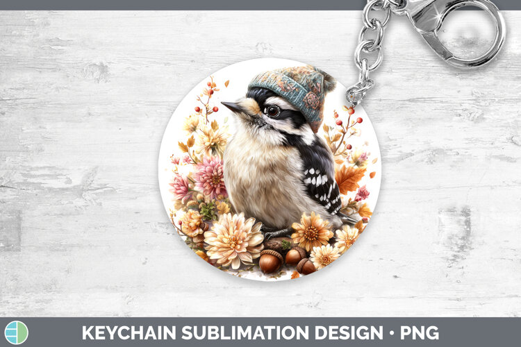 GorgeousBirds Knit Hat Keychain design.
