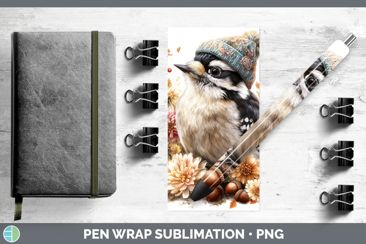 Woodpecker Pen Wrap Birds Knit Hat Sublimation Pen Designs
