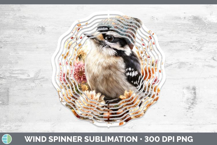 Woodpecker Wind Spinner Birds Knit Hat Sublimation Spinner D