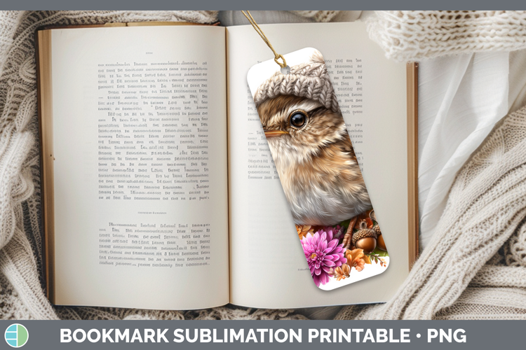Wren Bookmark Birds Knit Hat Sublimation Printable Designs