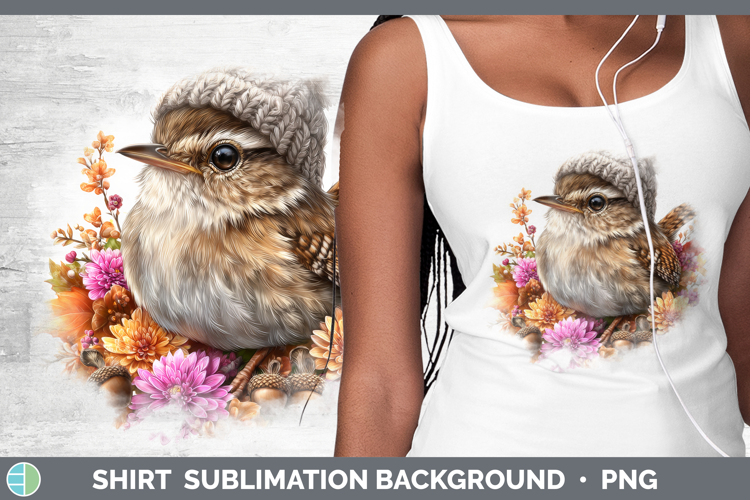 Wren Shirt Birds Knit Hat Sublimation Background Designs