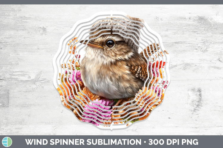 Wren Wind Spinner Birds Knit Hat Sublimation Spinner Designs