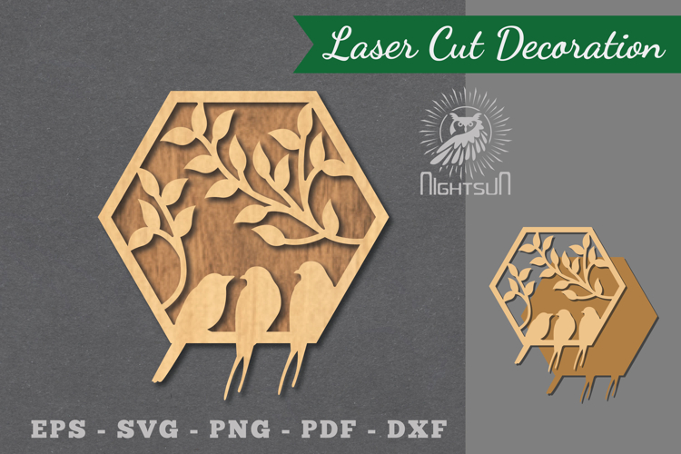 Birds Laser Cut Decoration