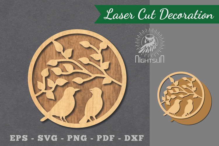 Birds Laser Cut Decoration