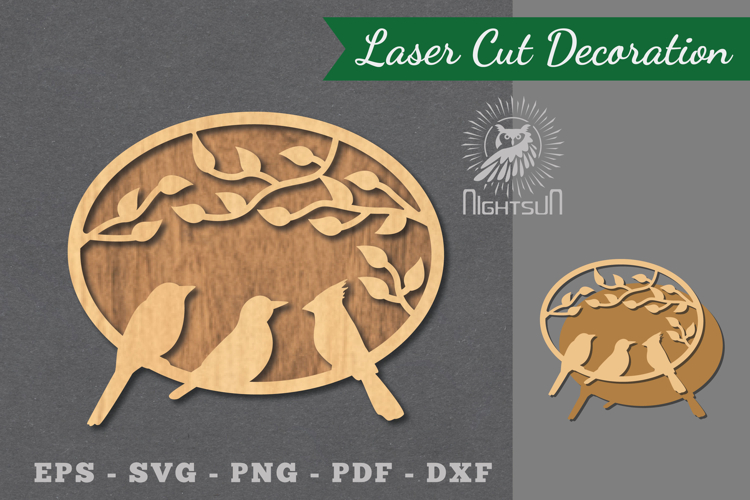 Birds Laser Cut Decoration