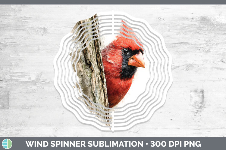 GorgeousBirds Tree Peek Wind Spinner design.