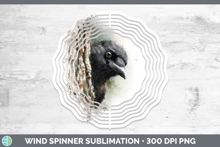GorgeousBirds Tree Peek Wind Spinner design.