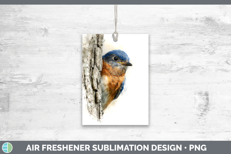 Eastern Bluebird Birds Tree Peek Air Freshener Sublimation D