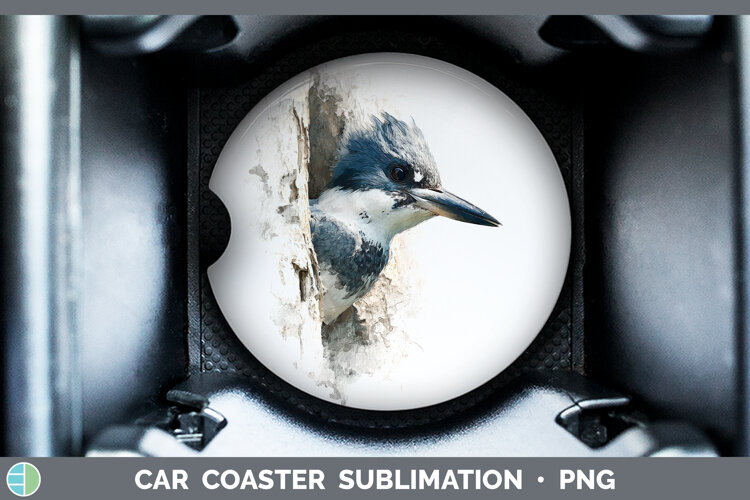 GorgeousBirds Tree Peek Car Coaster design.