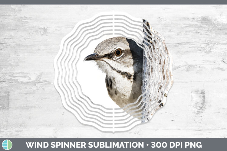 GorgeousBirds Tree Peek Wind Spinner design.