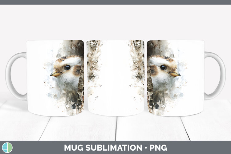 GorgeousBirds Tree Peek Mug Wrap design.