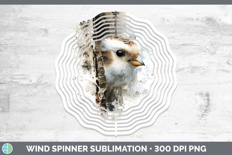GorgeousBirds Tree Peek Wind Spinner design.