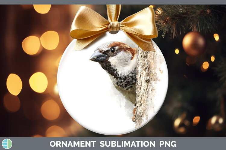 GorgeousBirds Tree Peek Ornament design.