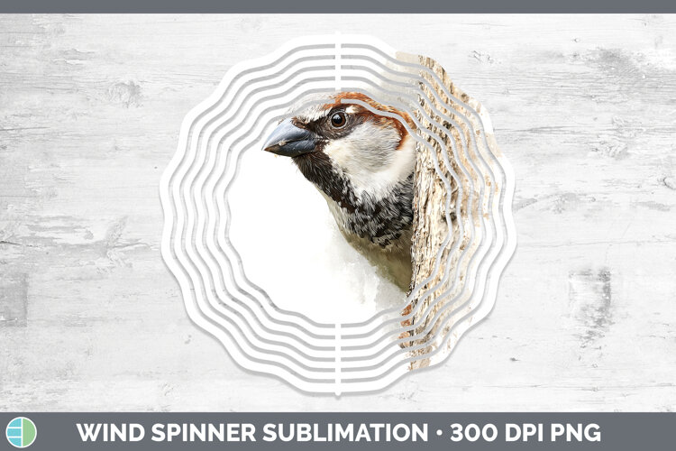 GorgeousBirds Tree Peek Wind Spinner design.