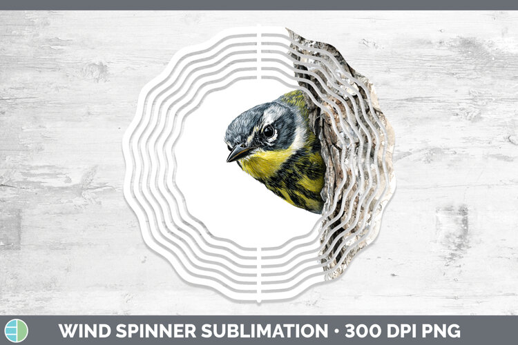 GorgeousBirds Tree Peek Wind Spinner design.
