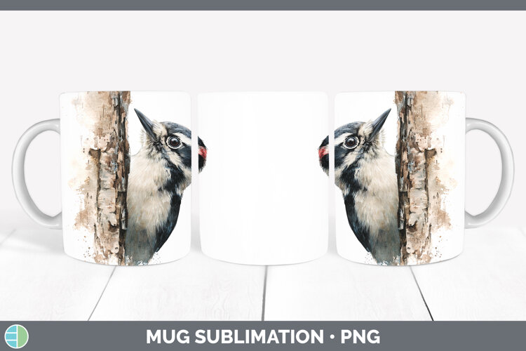 GorgeousBirds Tree Peek Mug Wrap design.