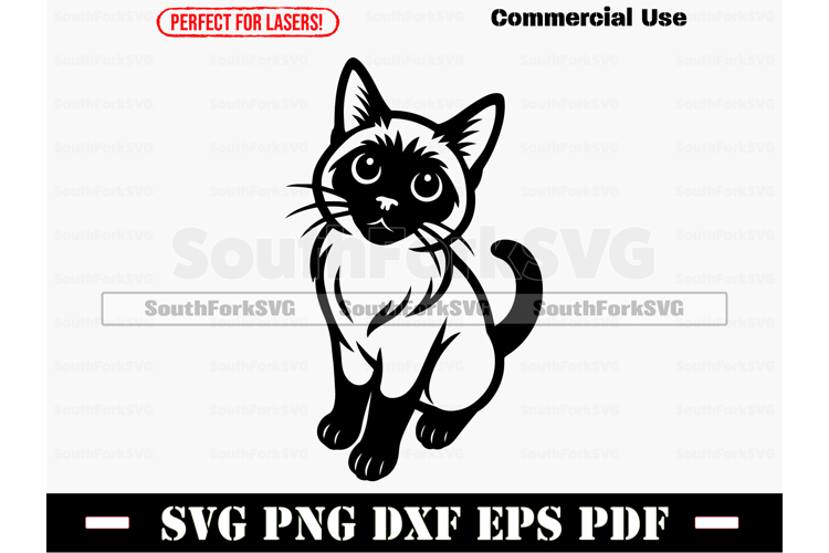 Birman Cat Begging SVG PNG DXF EPS PDF