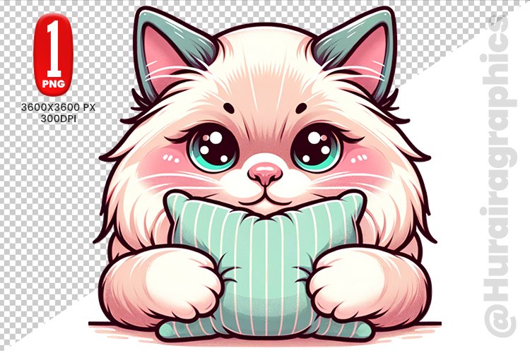 Birman Cat Clipart - PNG File