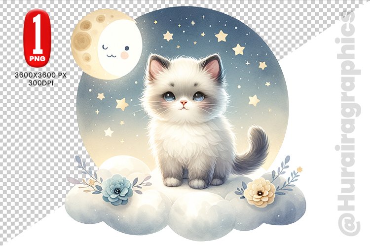 Cute Cat Clipart Image 9