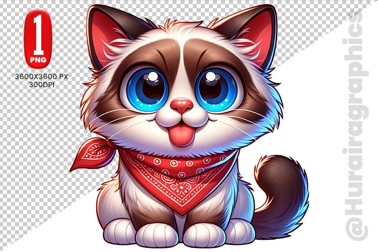Cute Cat Clipart Image 16