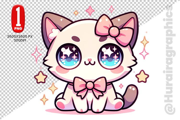 Cute Cat Clipart Image 14