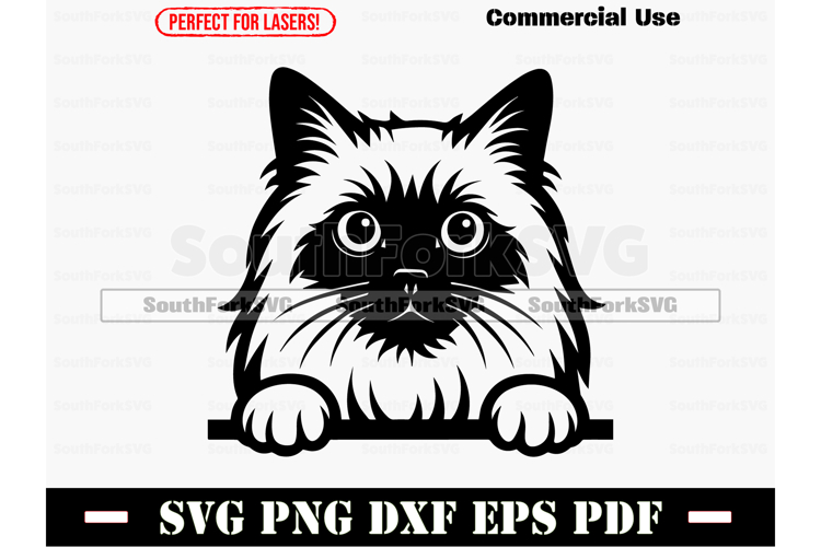 Cat Peeking Svg Image 13