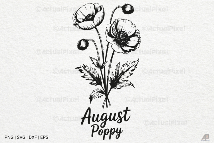 Birth Month Flowers SVG PNG