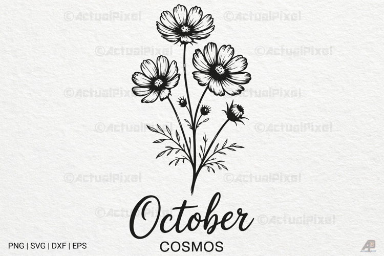 Birth Month Flower SVGs Image 22