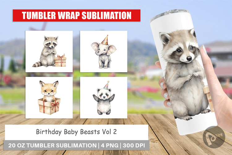 Tumbler Birthday Baby Beasts