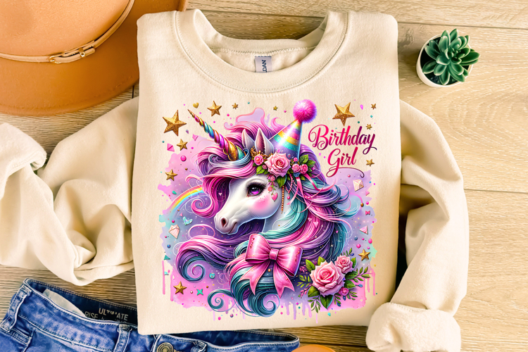 Rainbow Unicorn Clipart Image 12