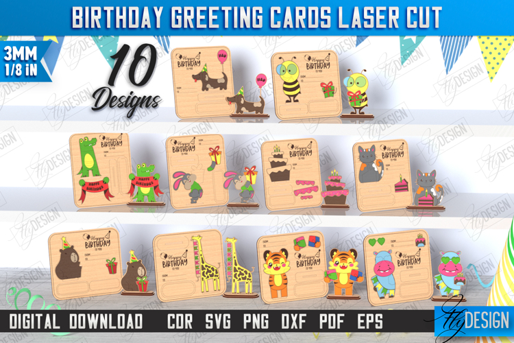 Birthday Card SVGs Image 2