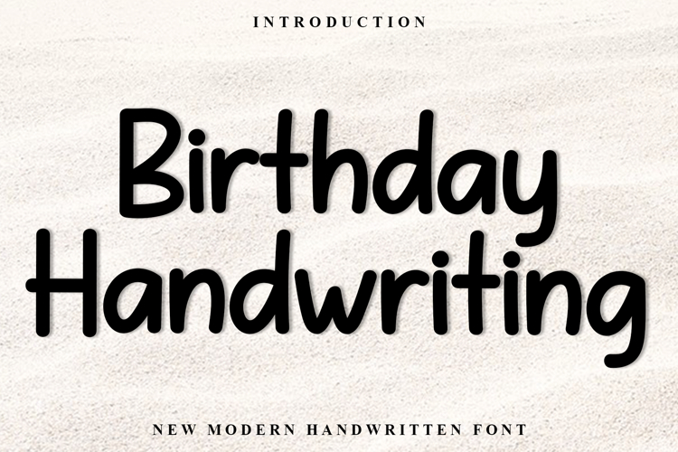 Birthday Handwriting