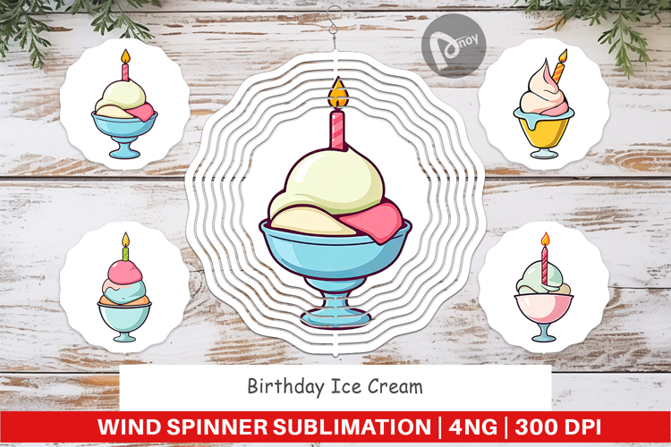 Wind Spinner Party Ice Cream