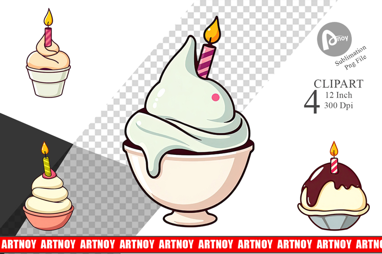 Party Ice Cream Clipart