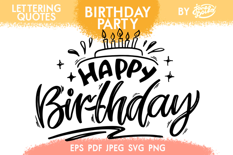 Birthday - Lettering Quote