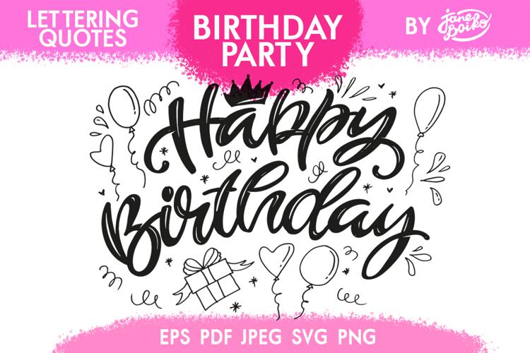 Birthday - Lettering Quote