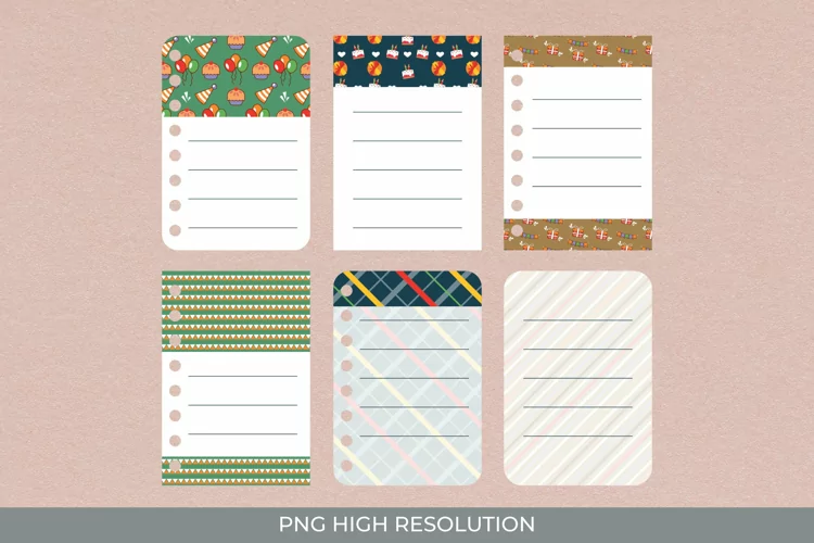 Birthday Pattern Journaling Pages