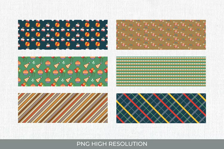 Birthday Pattern Strips