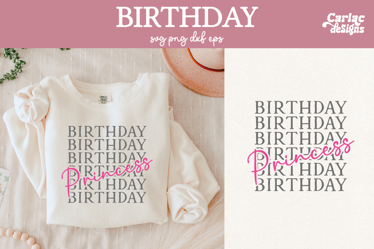 Birthday Princess Shirt Sublimation